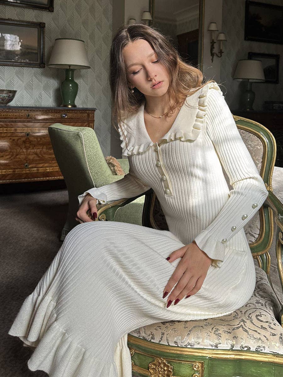 Vintage Paris Knit Midi Dress
