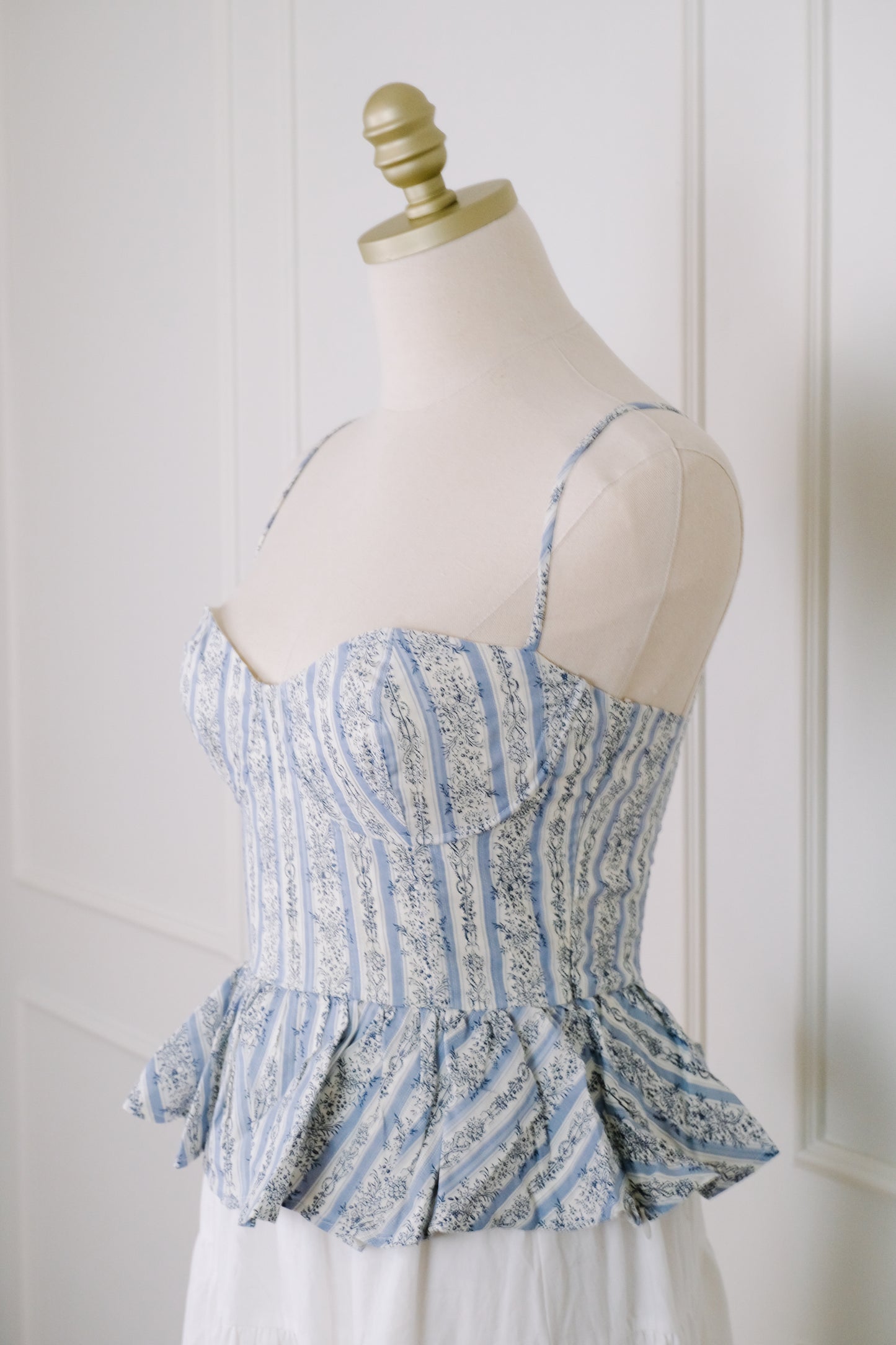 Fleur Cotton Peplum Top
