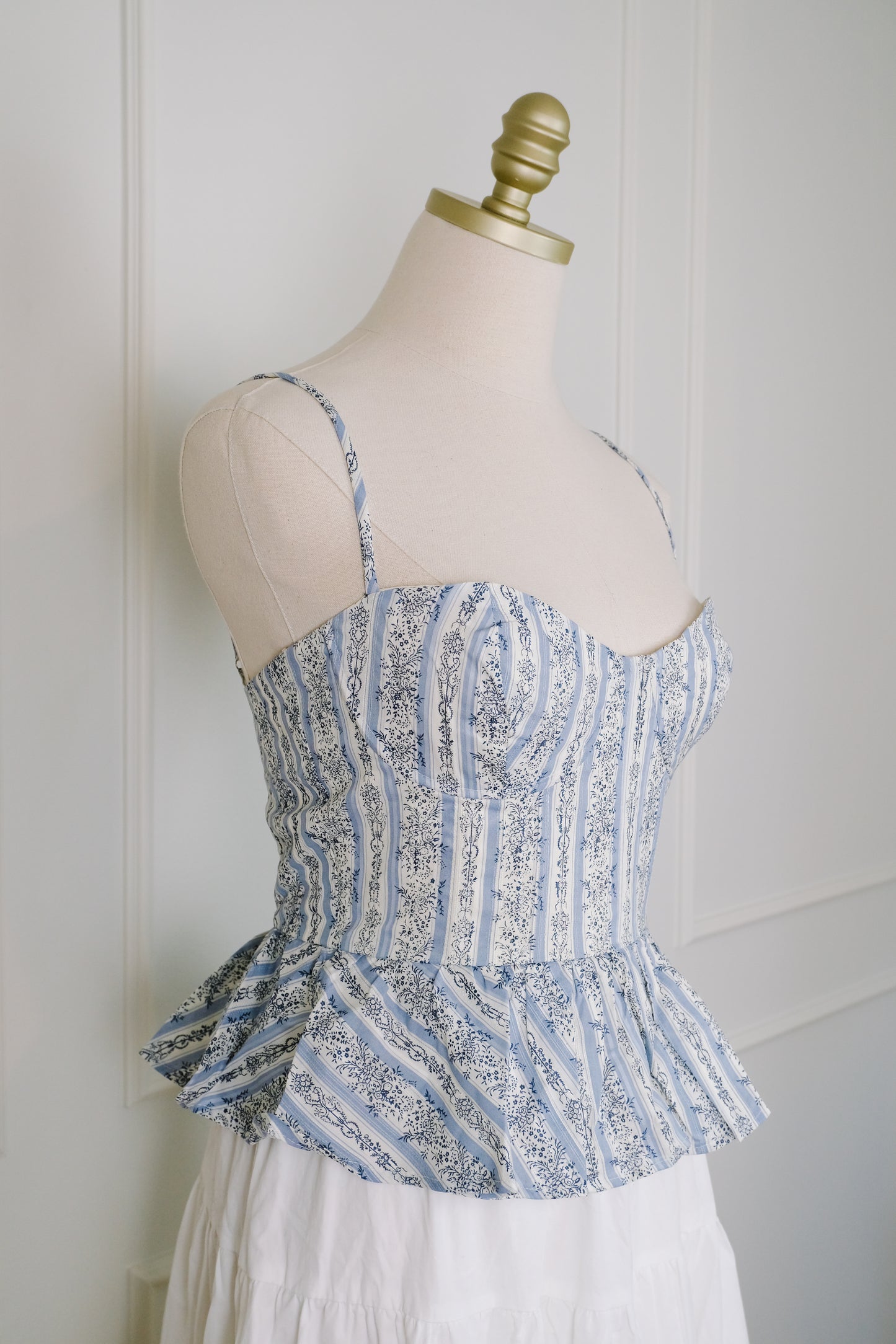 Fleur Cotton Peplum Top