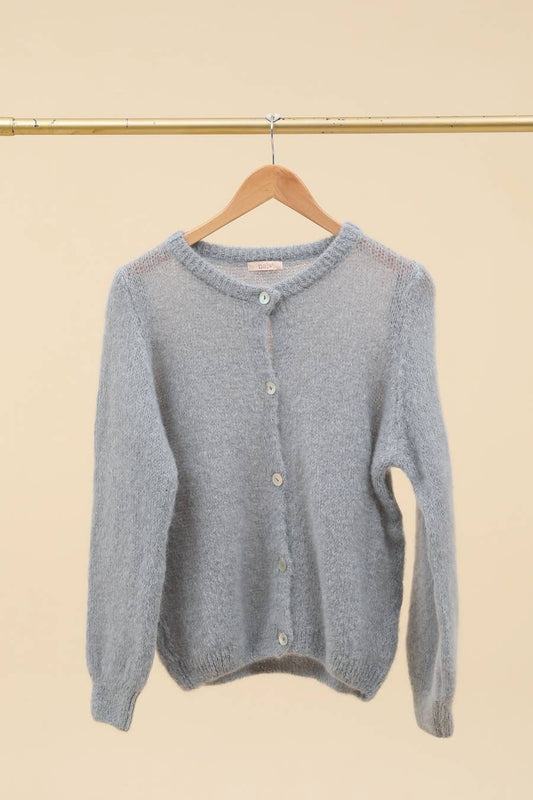 The Gris Mohair Cardigan