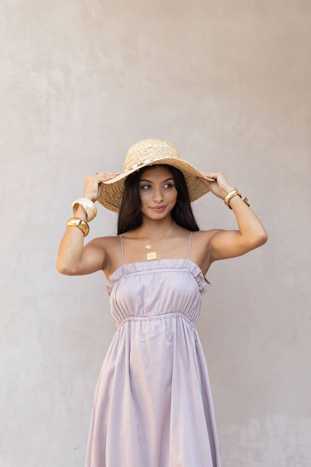 French Lavender Cotton Voile Maxi
