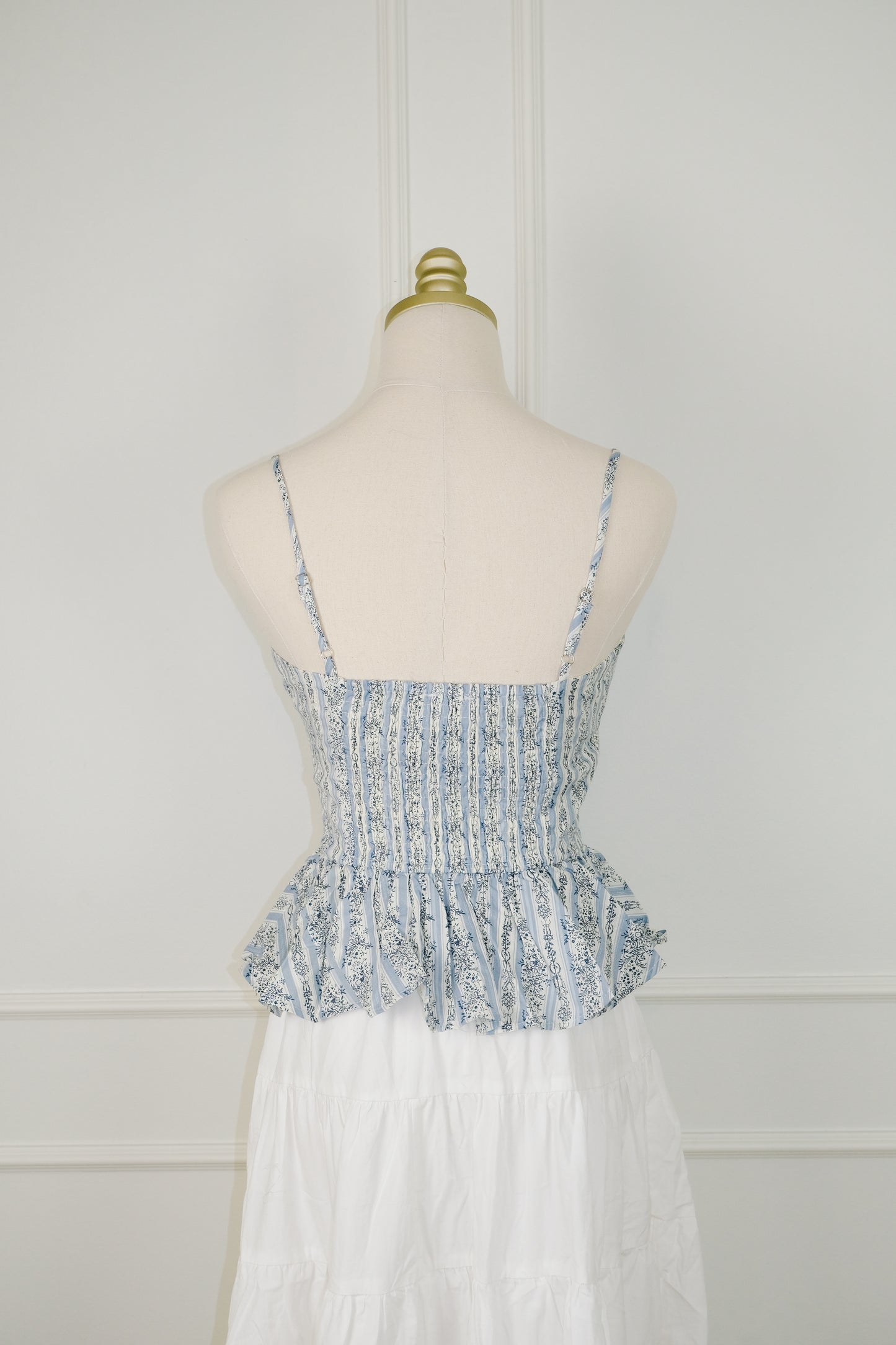 Fleur Cotton Peplum Top