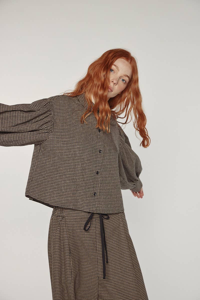 The Paris Check Blouse