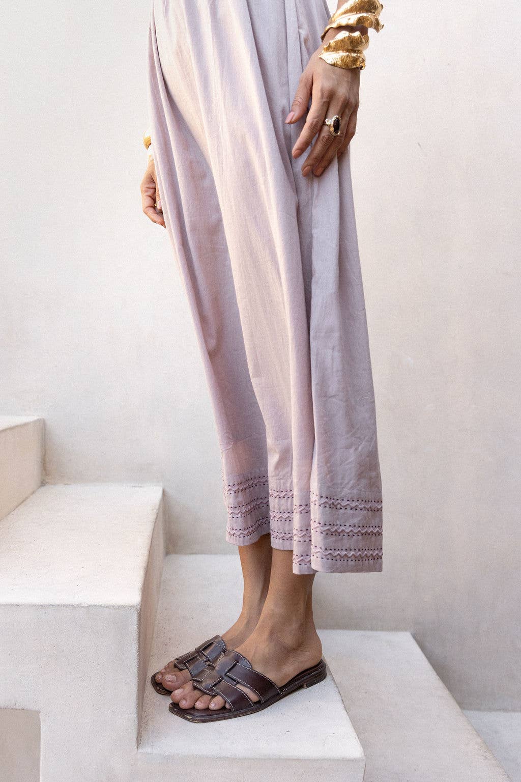 French Lavender Cotton Voile Maxi