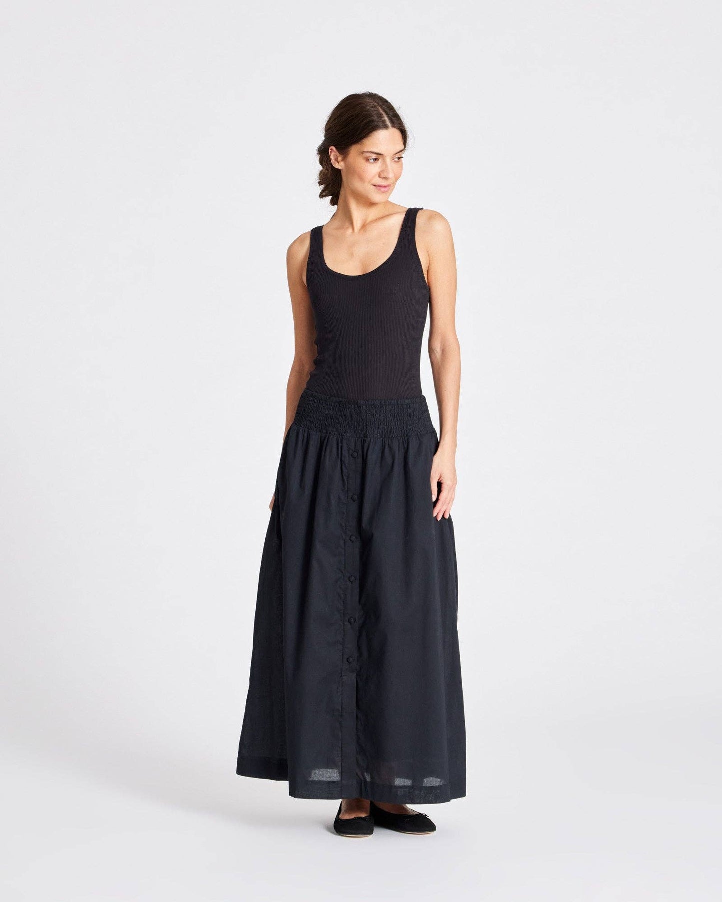 Le Noir Voile Skirt